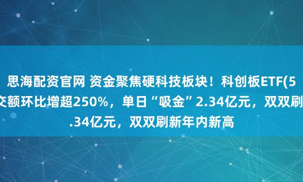 思海配资官网 资金聚焦硬科技板块！科创板ETF(588090)成交额环比增超250%，单日“吸金”2.34亿元，双双刷新年内新高